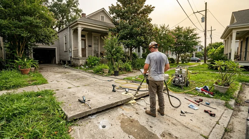 Concrete Leveling & Slab Lifting New Orleans